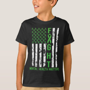 Groene Amerikaanse vlag Amerikaanse geestelijke ge T-shirt