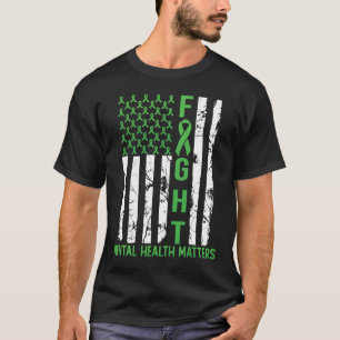 Groene Amerikaanse vlag Amerikaanse geestelijke ge T-shirt