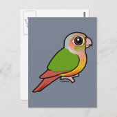 Groene anananasappelwijn met baarmoederhals briefkaart (Voorkant / Achterkant)