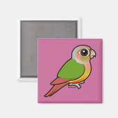 Groene anananasappelwijn met baarmoederhals magneet (Voorkant / Achterkant)