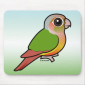 Groene anananasappelwijn met baarmoederhals muismat (Voorkant)