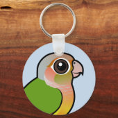 Groene anananasappelwijn met baarmoederhals sleutelhanger (Voorkant)