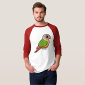 Groene anananasappelwijn met baarmoederhals t-shirt (Voorkant volledig)