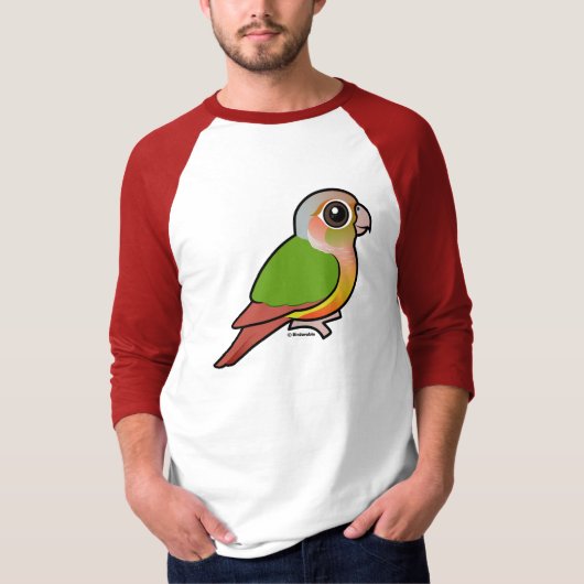 Groene anananasappelwijn met baarmoederhals t-shirt (Voorkant)