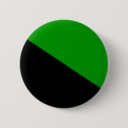 Groene anarchistische vlaggenknop ronde button 5,7 cm (Voorkant)