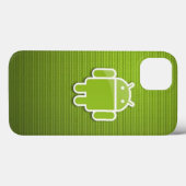 Groene Android iPhone 13 Hoes (Achterkant (horizontaal))