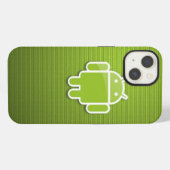 Groene Android iPhone 13 Hoes Hoesje (Achterkant horizontaal)