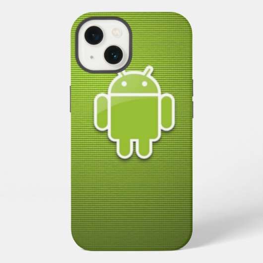 Groene Android iPhone 13 Hoes Hoesje (Achterkant)