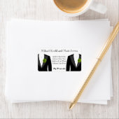Groene anjer Adresetiketten voor Gay Wedding Etiket (Insitu)