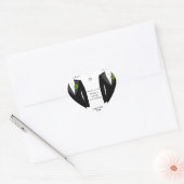 Groene anjer hart Sticker gunst voor homoseksuele  (Envelop)