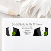 Groene anjer retour labels voor gay kamers (Insitu)