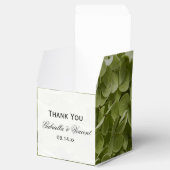 Groene Annabelle Hortensia Bloemachtige Trouw Bedankdoosjes (Geopend)