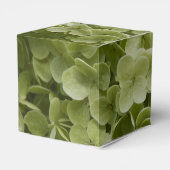 Groene Annabelle Hortensia Bloemachtige Trouw Bedankdoosjes (Achterkant)
