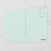 Groene anolis met Fuchsia's Briefkaart (Achterkant)