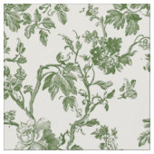 Groene antieke bloem toile stof (Close Up)