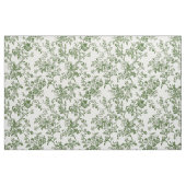 Groene antieke bloem toile stof (Fat Quarter)