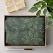 Groene antieke herten tissuepapier (Geschenk)