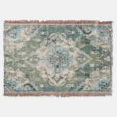 Groene antieke tapijt deken (Voorkant)