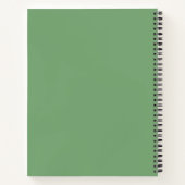 Groene Antieke Telefoon Notitieboek (Achterkant)