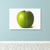 Groene appel 24x16 (60x40cm) waccna canvas afdruk (Insitu (Houten vloer))