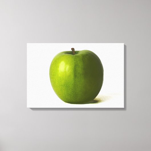 Groene appel 24x16 (60x40cm) waccna canvas afdruk (Voorkant)