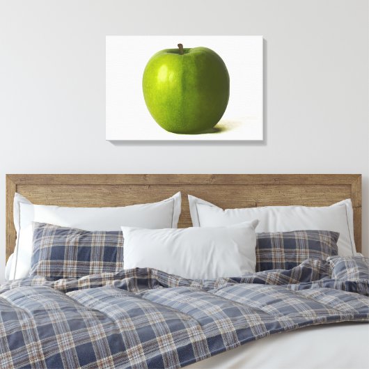 Groene appel 24x16 (60x40cm) waccnm canvas afdruk (Insitu (Slaapkamer))