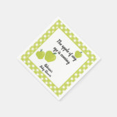Groene appel baby shower servet (Hoek)