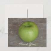 Groene appel Bedankt Briefkaart (Voorkant / Achterkant)