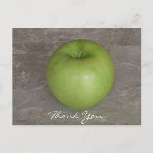 Groene appel Bedankt Briefkaart (Voorkant)