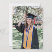 Groene appel Bloemen Docent Afstuderen Uitnodigen Kaart (Achterkant)