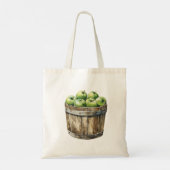 Groene Appel Egel Tote Bag (Achterkant)