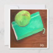 Groene appel en journaal kaart (Voorkant)