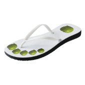 Groene appel ffcna teenslippers (Schuin)