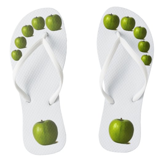 Groene appel ffcna teenslippers (Voetbed)