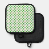 Groene appel fruit patroon pannenlap (Voorkant / Achterkant)