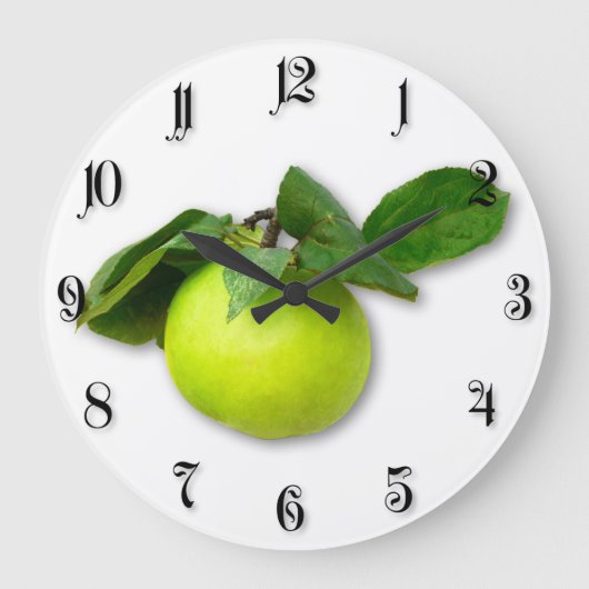 Groene appel grote klok (Voorkant)