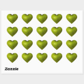 Groene appel hart sticker (Vel)