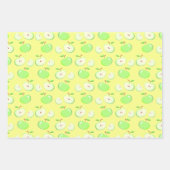 Groene appel inpakpapier set vel (Voorkant)