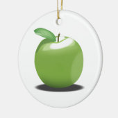 Groene appel keramisch ornament (Links)