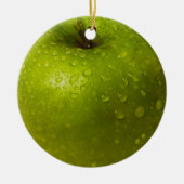 Groene appel keramisch ornament (Voorkant)