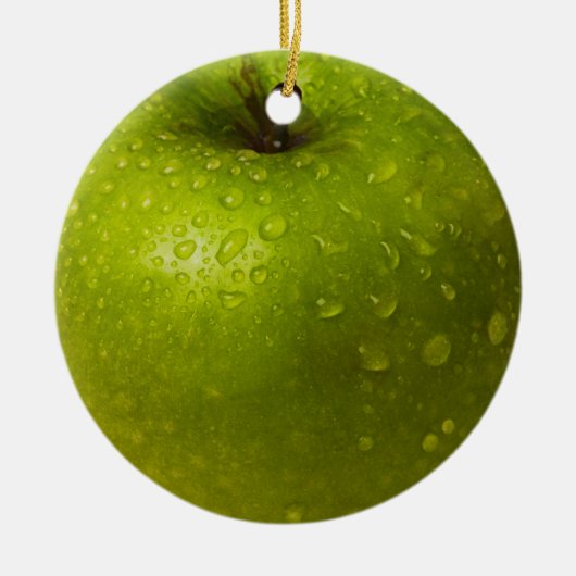 Groene appel keramisch ornament (Voorkant)