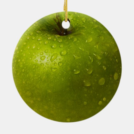 Groene appel keramisch ornament (Achterkant)