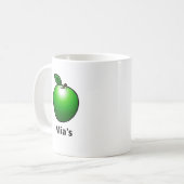 Groene Appel Klassieke Mok (Voorkant links)