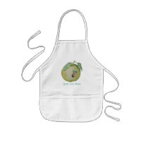 Groene appel met grappige magneet in pet illustrat