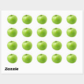 Groene appel ronde sticker (Vel)
