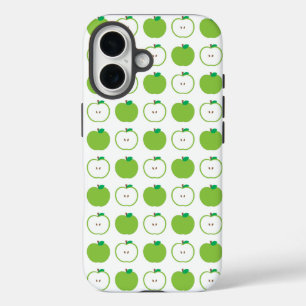 Groene appel Snoep Patroon iPhone 16 Hoesje