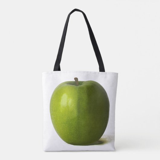 Groene appel stcanne tote bag (Achterkant)
