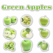 groene appel Sticker blad (Voorkant)