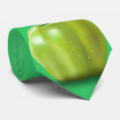 Groene appel stropdas (Opgerold)