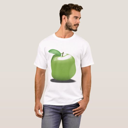 Groene appel t-shirt (Voorkant volledig)
